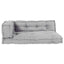 Palle Sofa Pude 3 stk. Stof Grå 120 x 80 x 38 cm