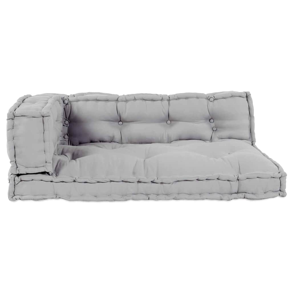 Palle Sofa Pude 3 stk. Stof Grå 120 x 80 x 38 cm