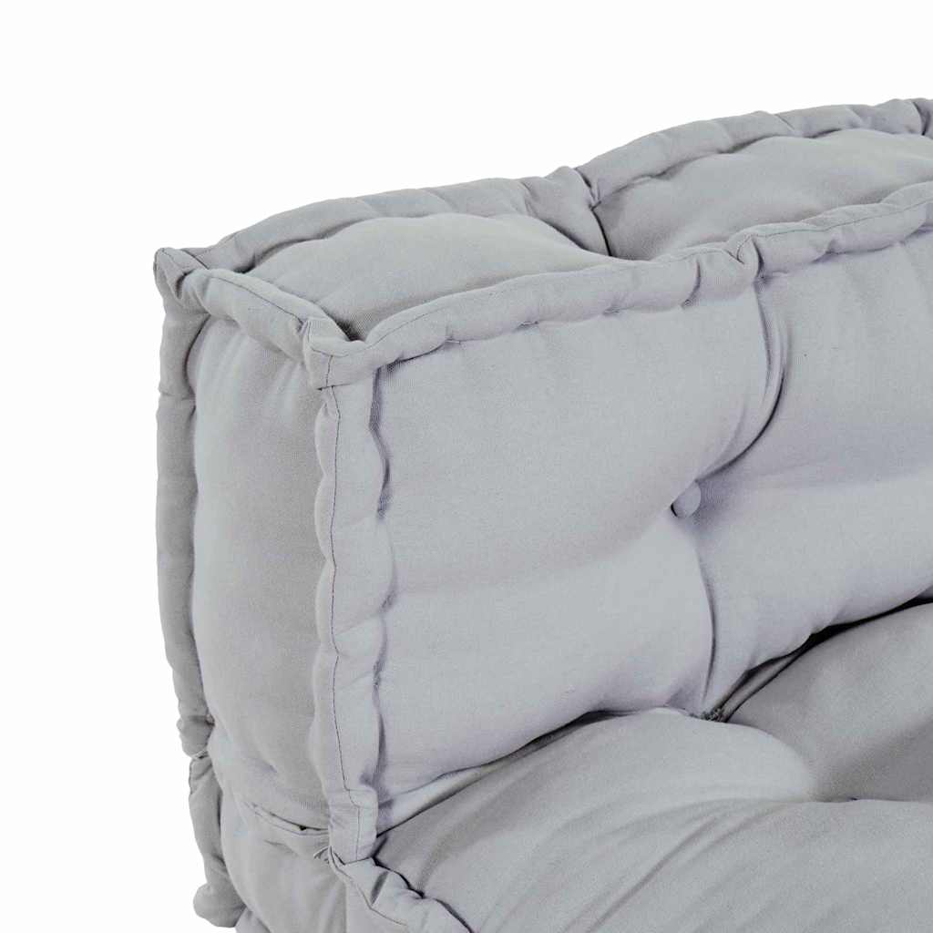 Palle Sofa Pude 2 stk. Stof Grå 120 x 80 x 38 cm