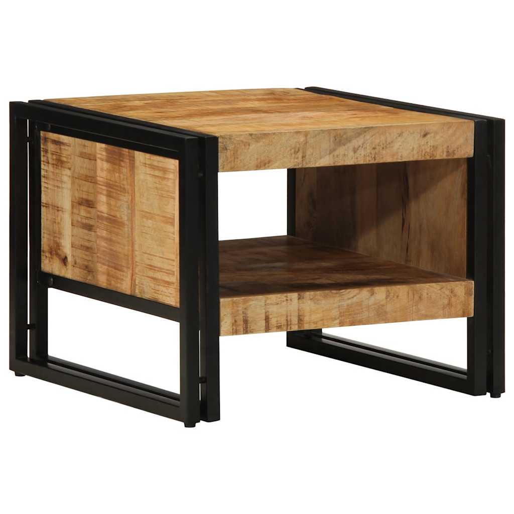 sofabord 50x50x38 cm massivt ru mangotræ