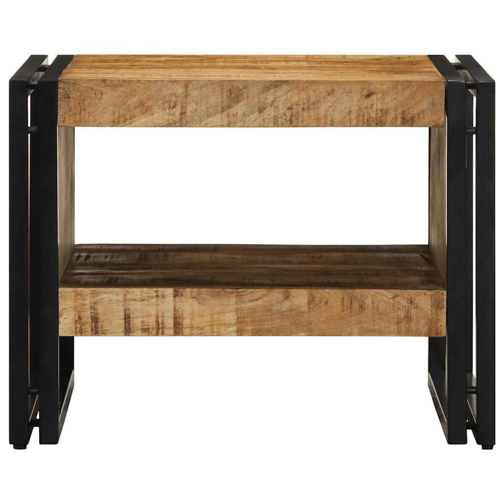 sofabord 50x50x38 cm massivt ru mangotræ
