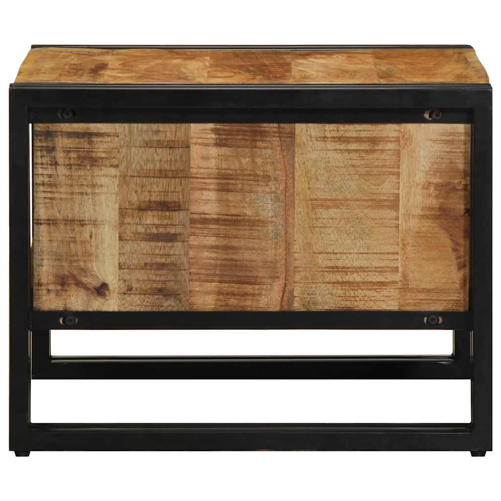 sofabord 50x50x38 cm massivt ru mangotræ