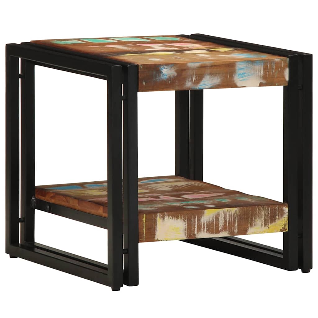 Sofabord Flerfarvet 40 x 40 x 38 cm Solid genbrugs træ