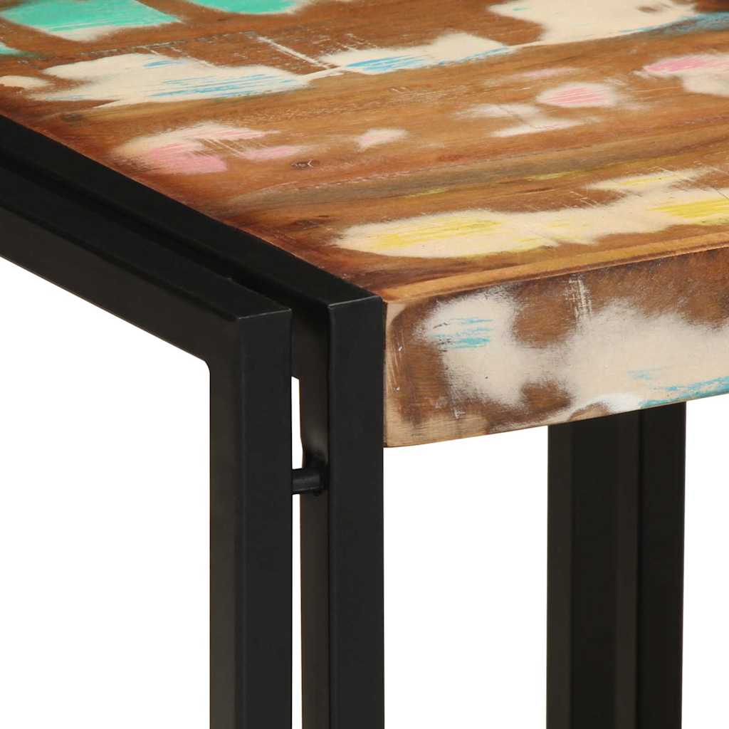 Sofabord Flerfarvet 40 x 40 x 38 cm Solid genbrugs træ
