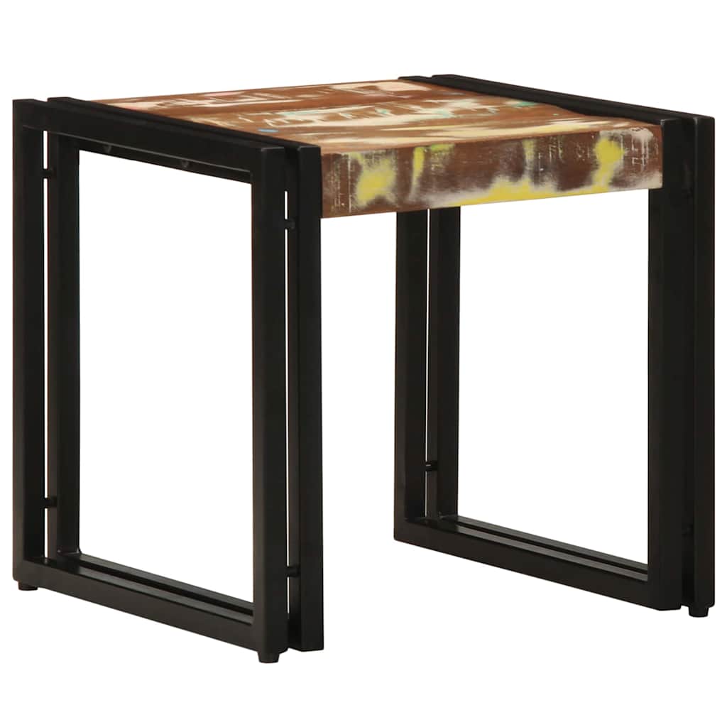 Sofabord Flerfarvet 40 x 40 x 38 cm Solid genbrugs træ