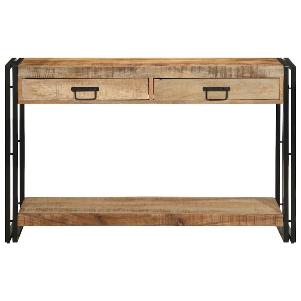 Konsolbord med skuffe Brun 120 x 33 x 75 cm Massivt mangotræ