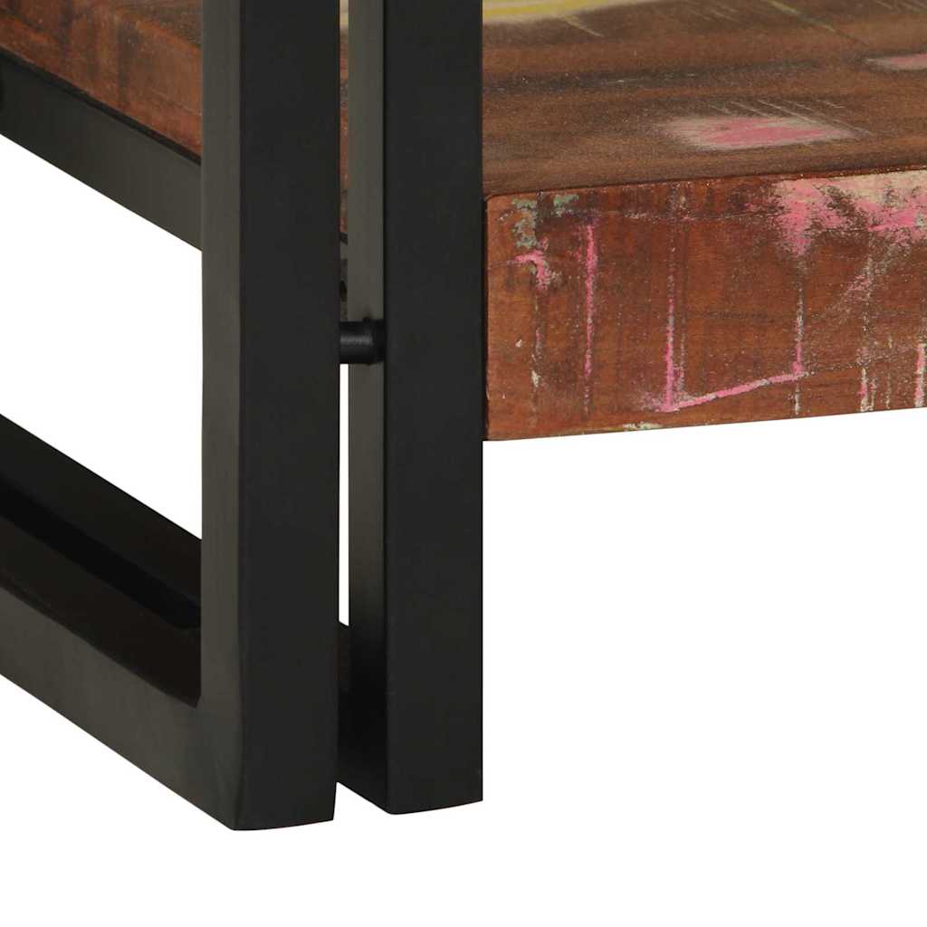 Konsolbord Flerfarvet 120 x 33 x 75 cm Solid genbrugs træ