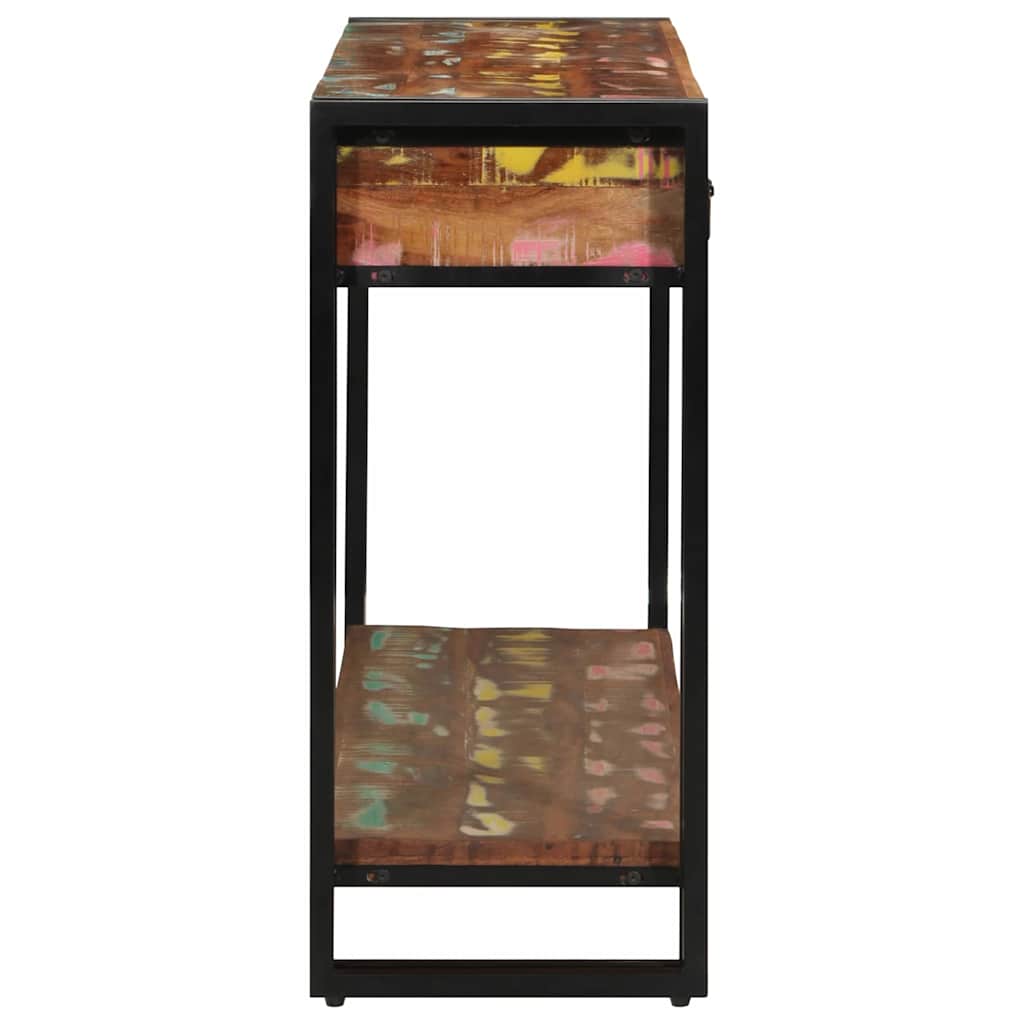 Konsolbord Flerfarvet 120 x 33 x 75 cm Solid genbrugs træ