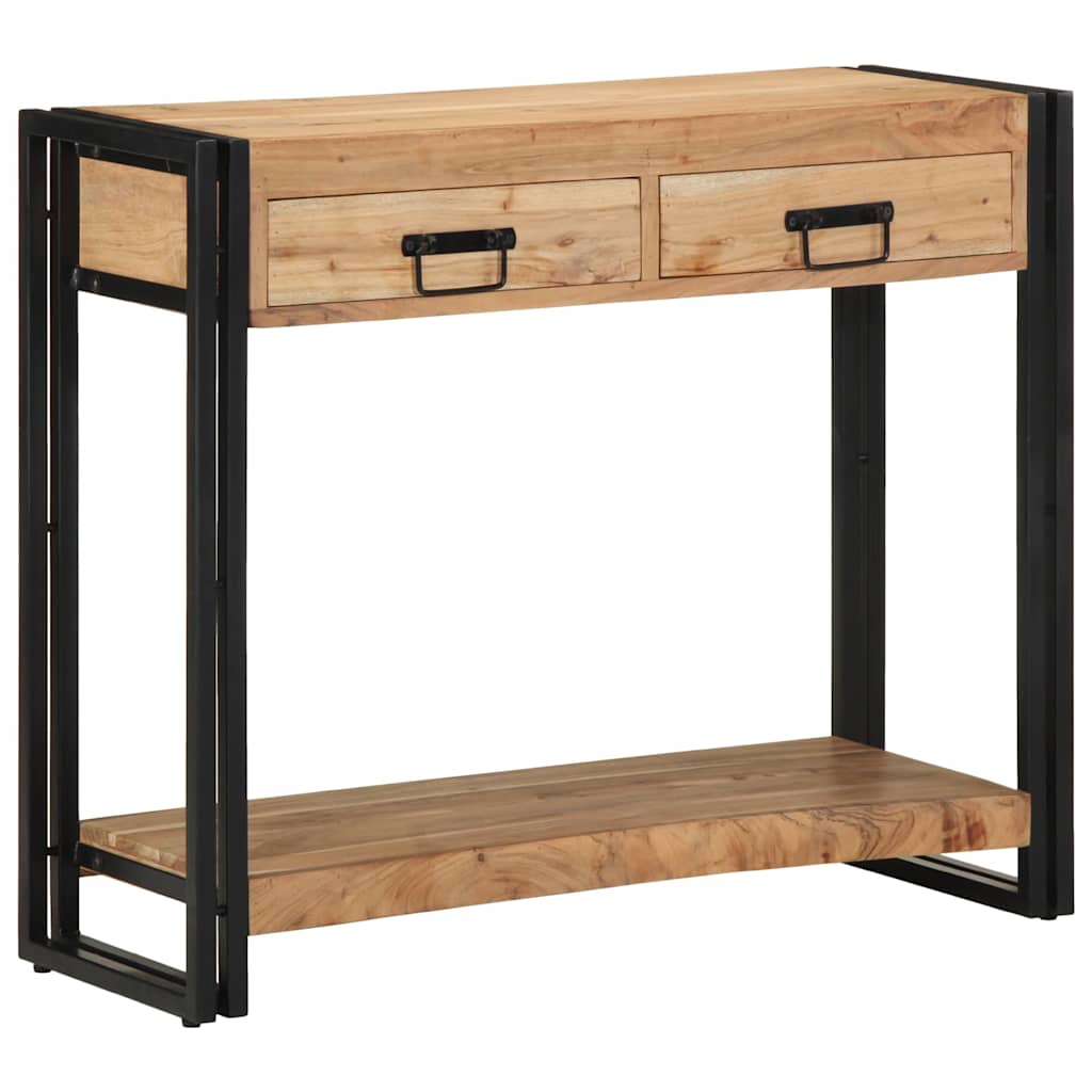 Konsolbord med skuffe Brun 90 x 33 x 75 cm Massivt Akacietræ