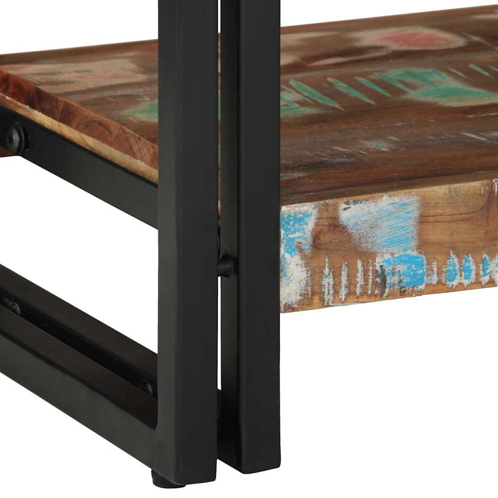 Konsolbord Flerfarvet 90 x 33 x 75 cm Solid genbrugs træ
