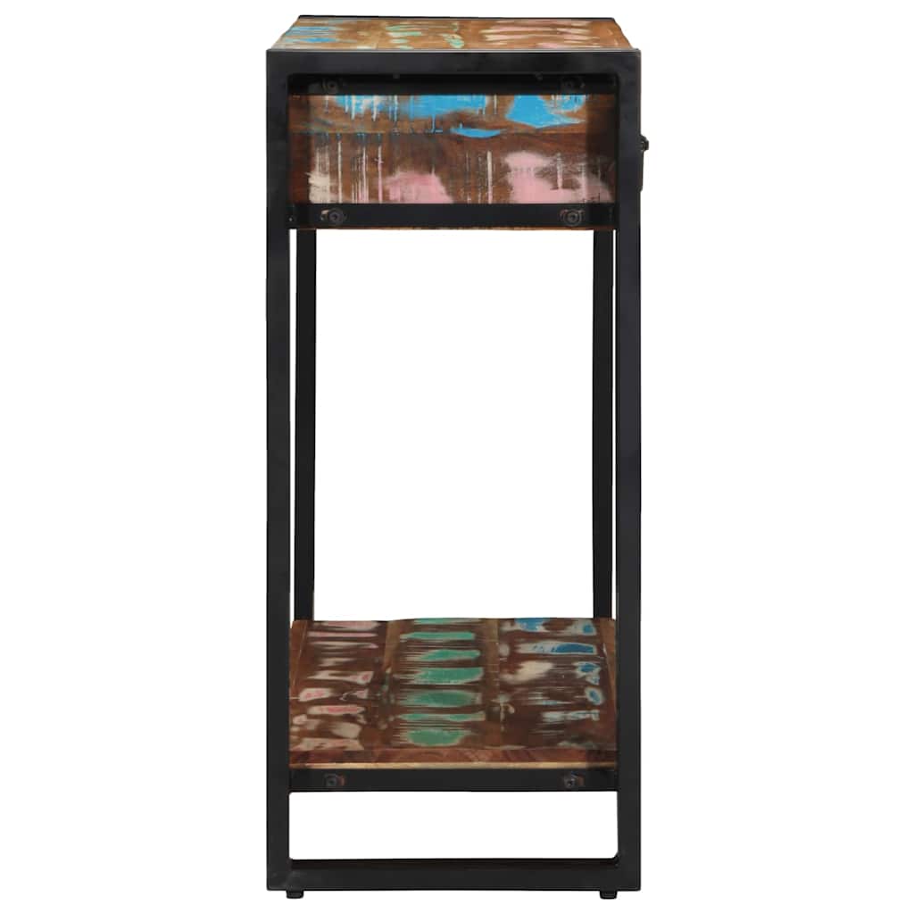 Konsolbord Flerfarvet 90 x 33 x 75 cm Solid genbrugs træ