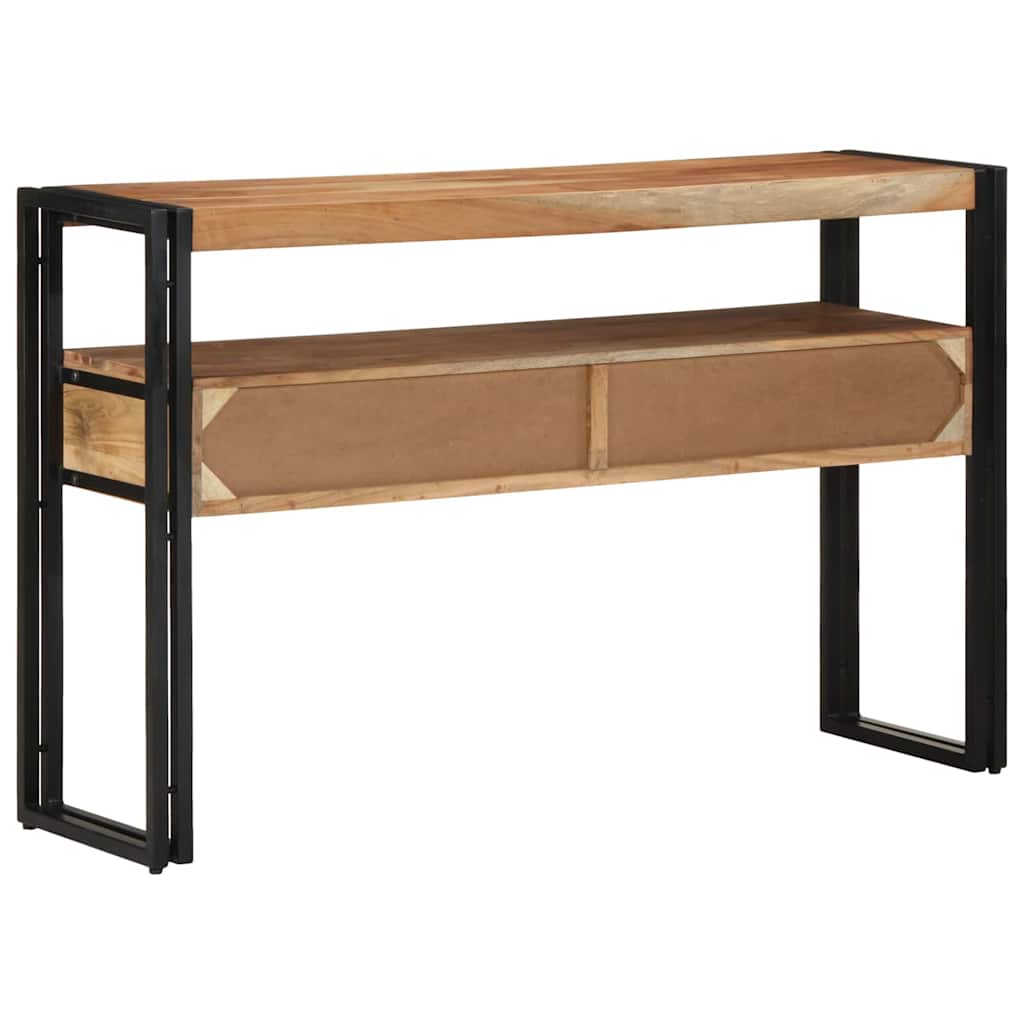 Konsolbord med skuffe Brun 120 x 33 x 75 cm Massivt Akacietræ