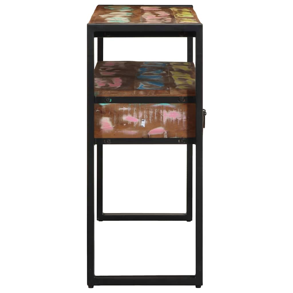 Konsolbord Flerfarvet 120 x 33 x 75 cm Solid genbrugs træ