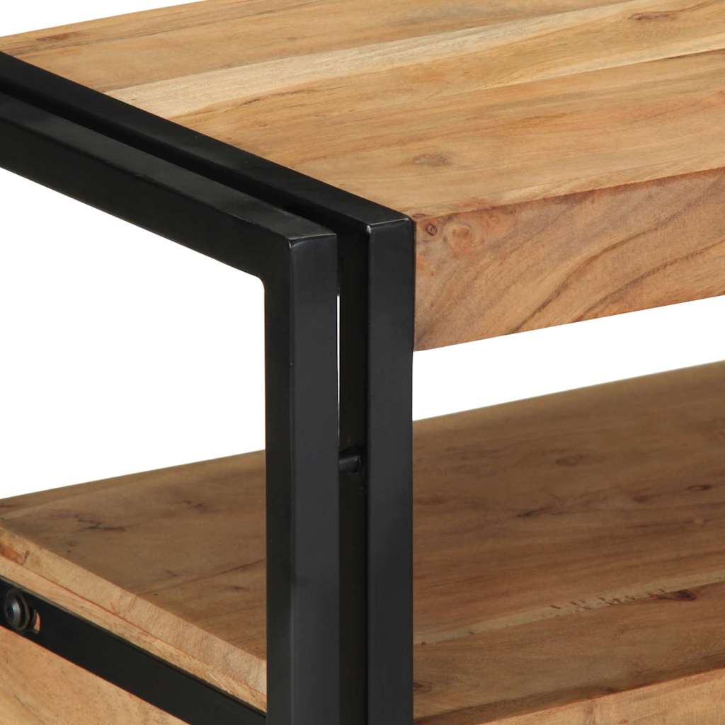 Konsolbord med skuffe Brun 90 x 33 x 75 cm Massivt Akacietræ