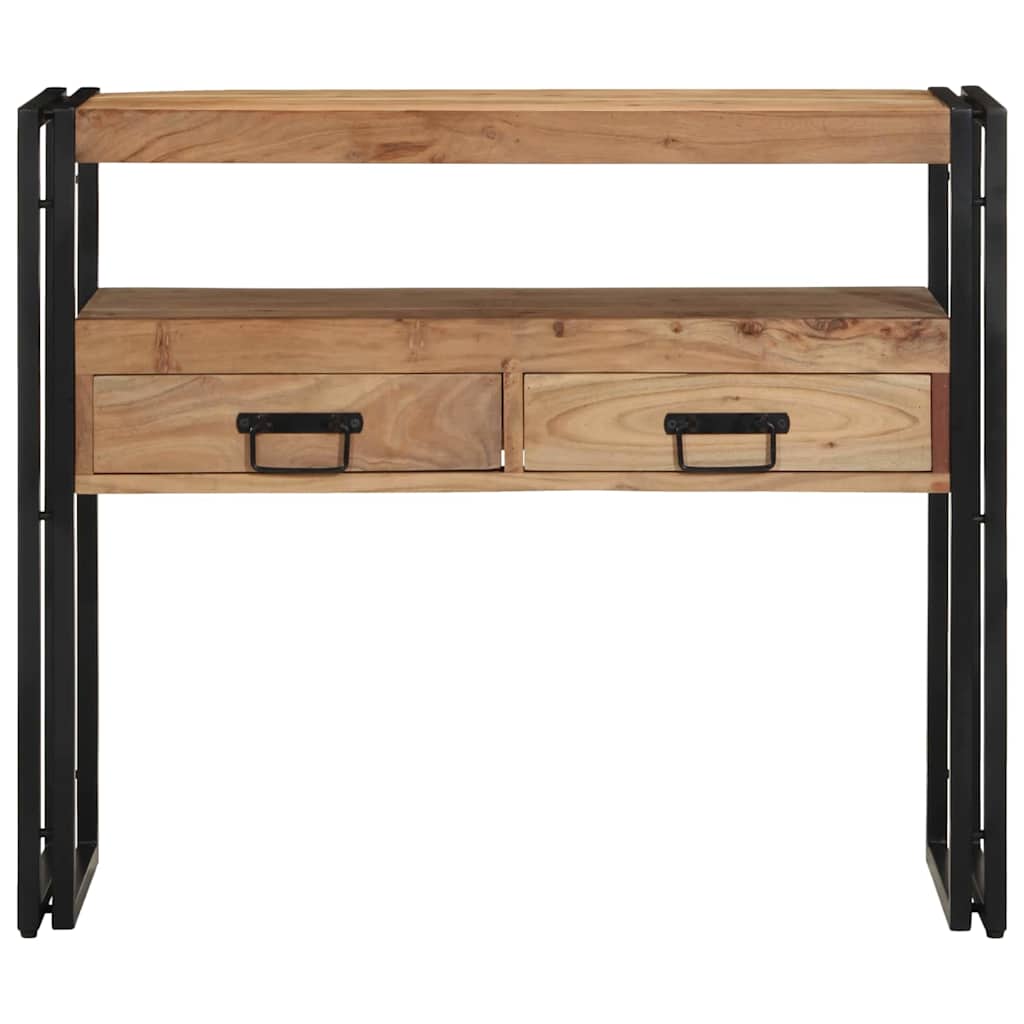 Konsolbord med skuffe Brun 90 x 33 x 75 cm Massivt Akacietræ