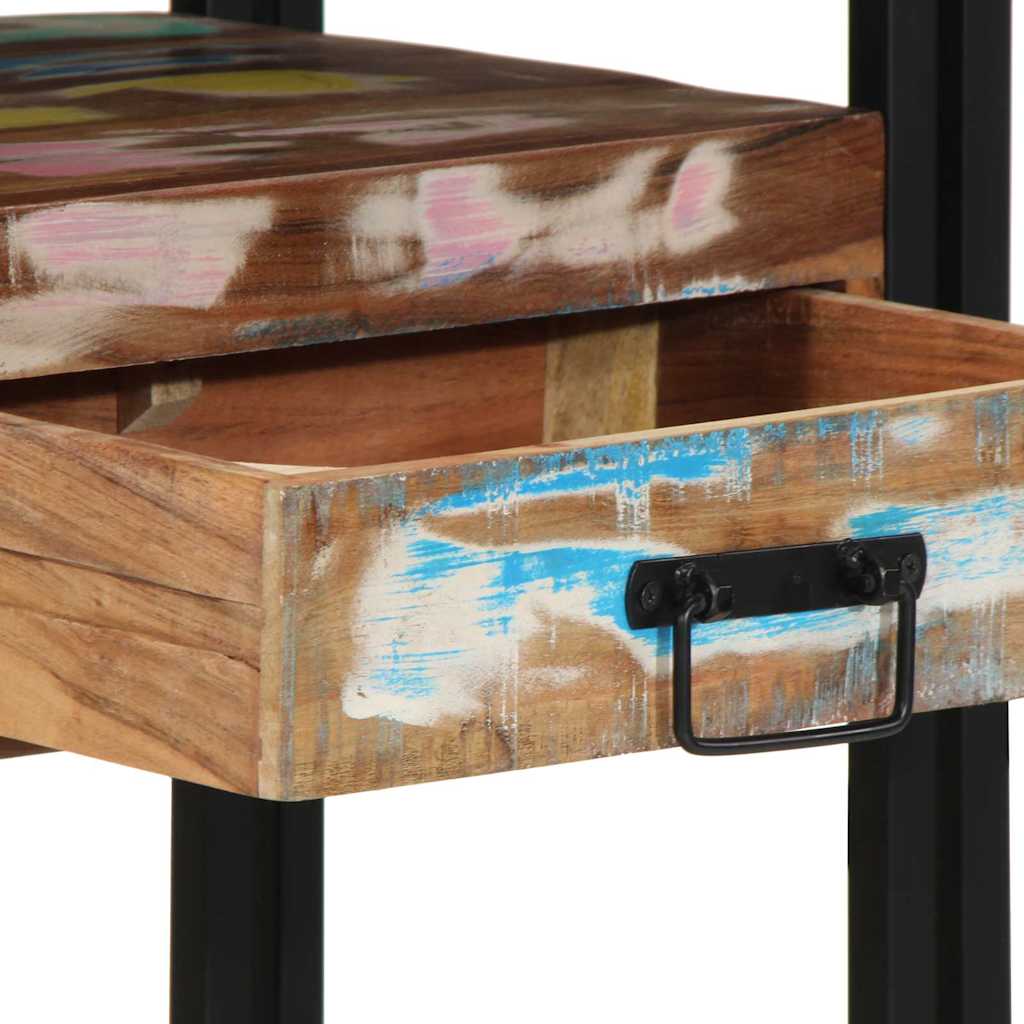 Konsolbord Flerfarvet 90 x 33 x 75 cm Solid genbrugs træ