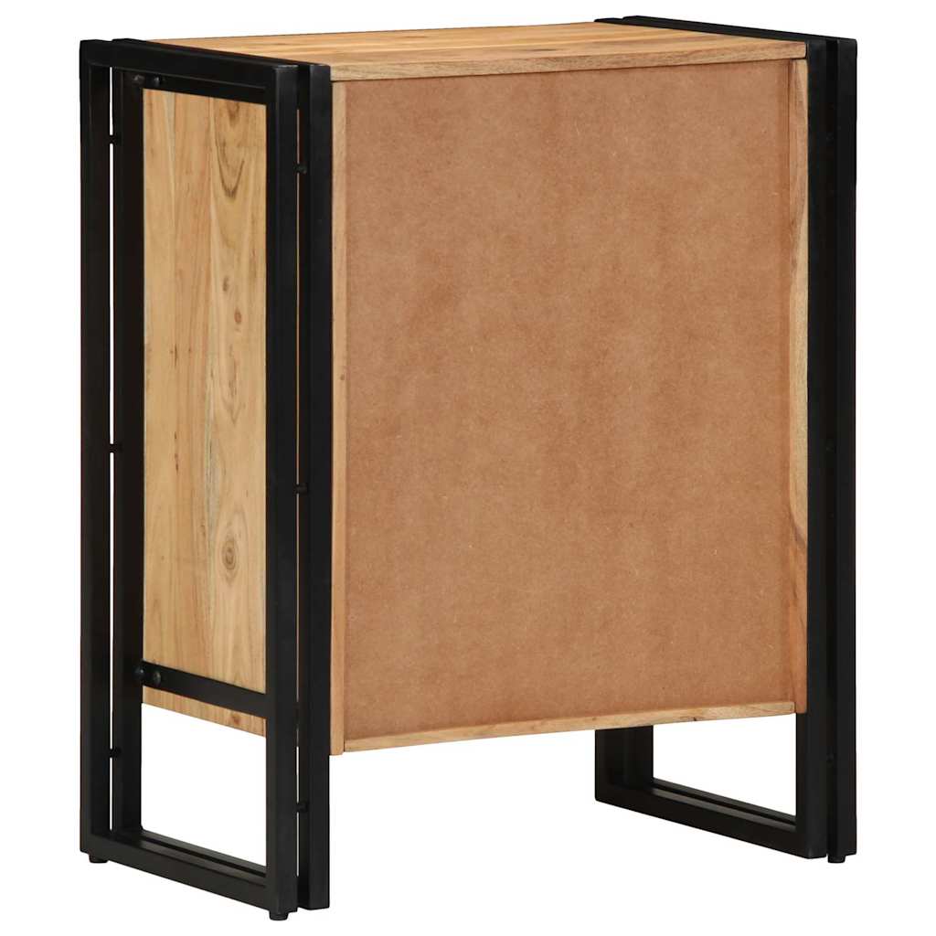 Sko skab 56 x 35 x 70 cm Massivt akacietræ Brun