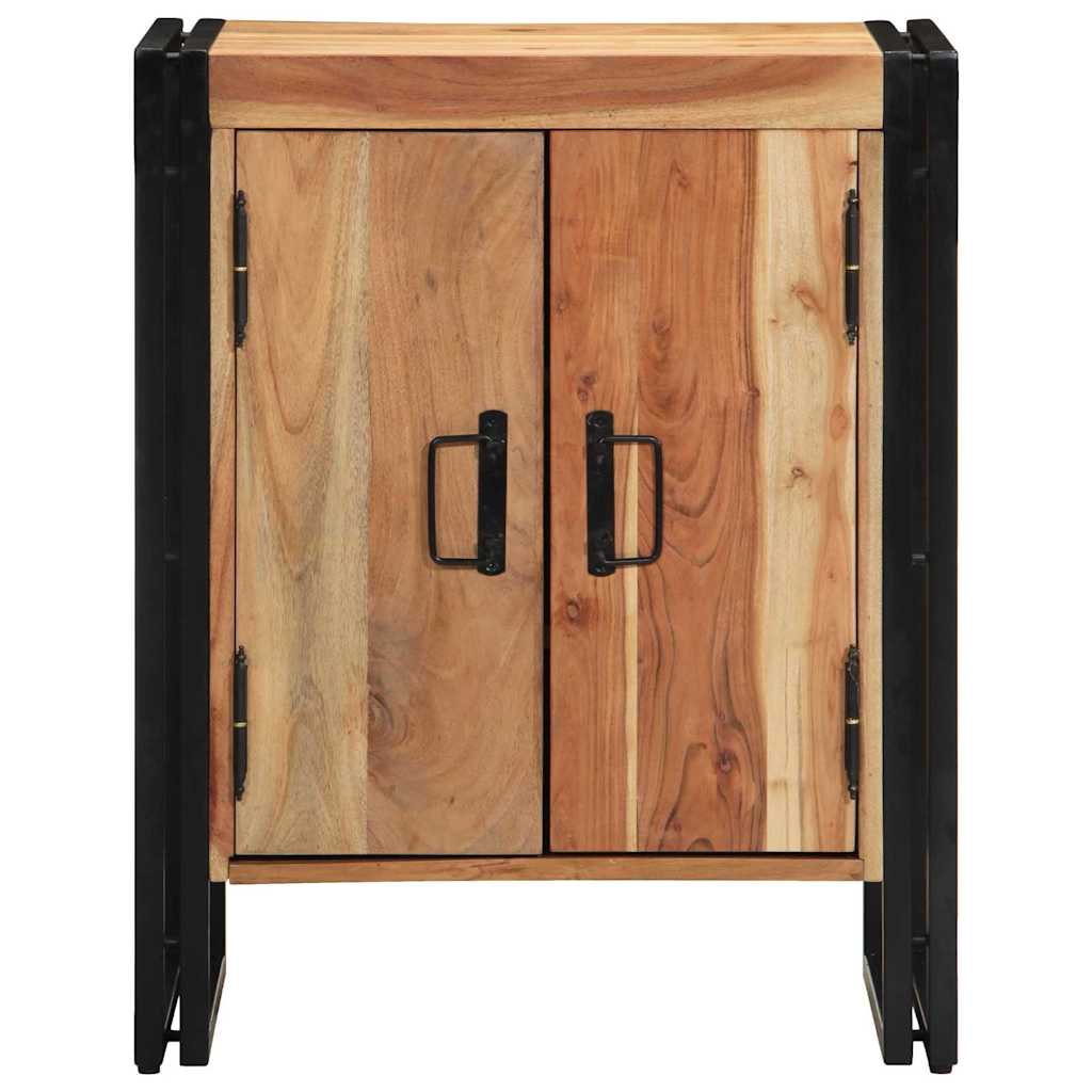 Sko skab 56 x 35 x 70 cm Massivt akacietræ Brun