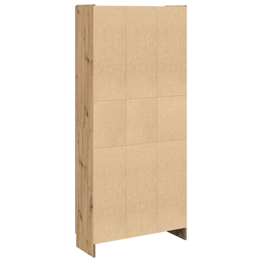 skab 82,5x30,5x185 cm konstrueret træ kunsteg