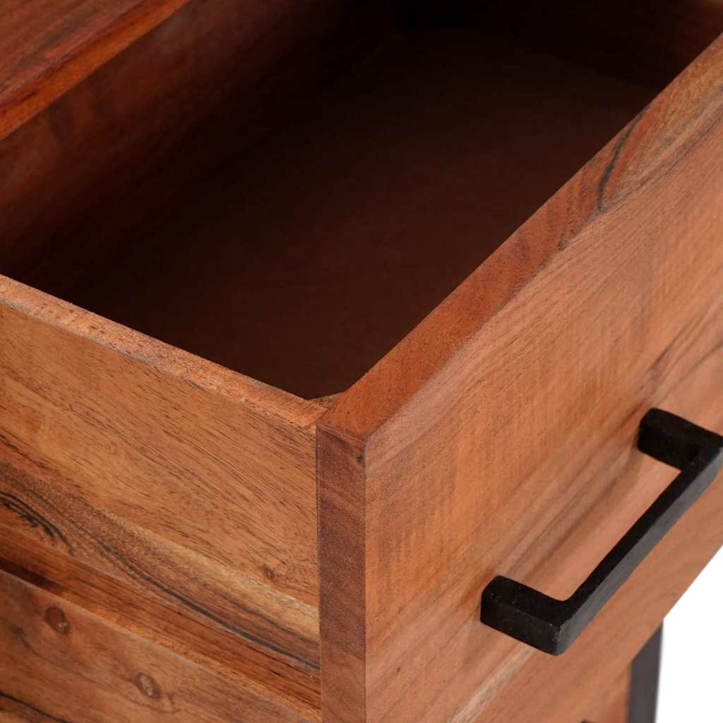 Sideboard 3 stk. Brun 110 x 30 x 75 cm Massivt Akacietræ
