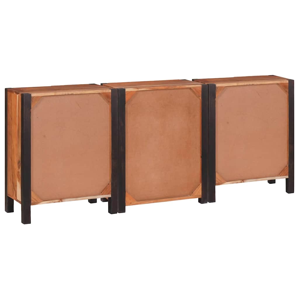 Sideboard 3 stk. Brun 55 x 30 x 75 cm Massivt Akacietræ