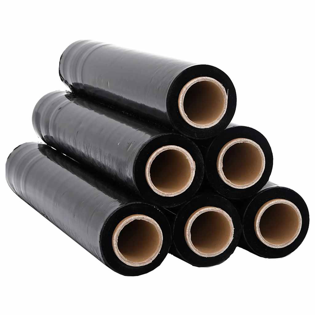 Strækfilm 6 pcs sort 20 μm 50 cm x 300 m