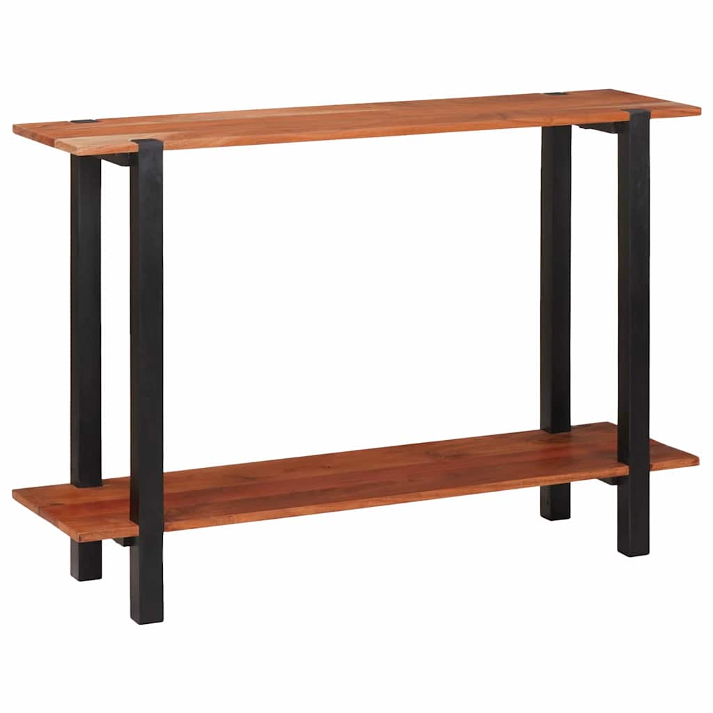Konsolbord med hylde Brun og sort 110 x 30 x 75 cm