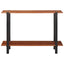 Konsolbord med hylde Brun og sort 110 x 30 x 75 cm