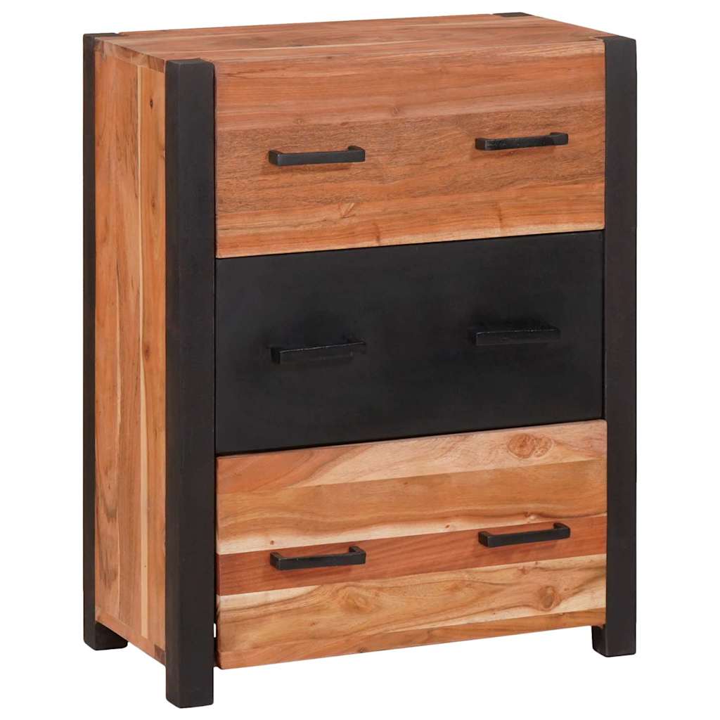 Sideboard med skuffe Brun 55 x 30 x 75 cm Massivt Akacietræ