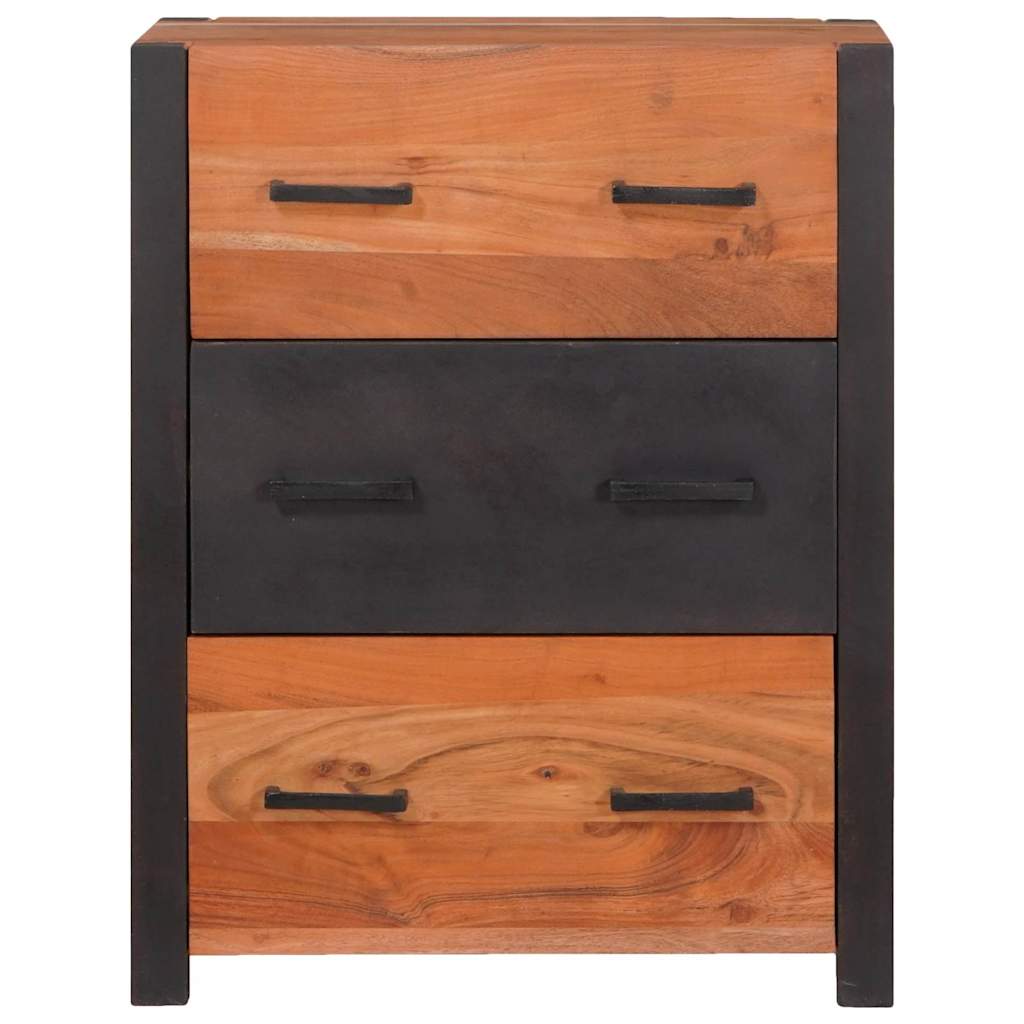 Sideboard med skuffe Brun 55 x 30 x 75 cm Massivt Akacietræ