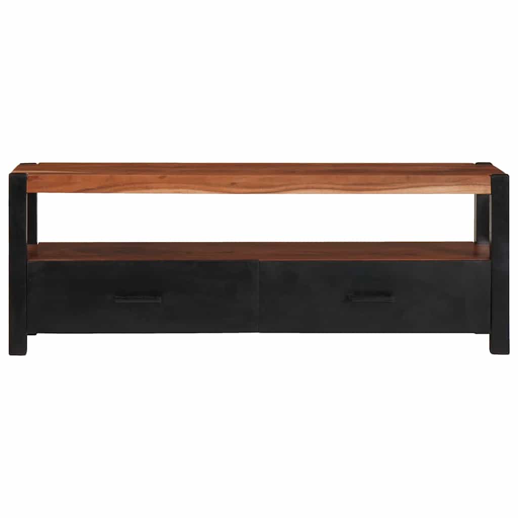 Media skab med skuffe Brun 110 x 30 x 40 cm Massivt Akacietræ