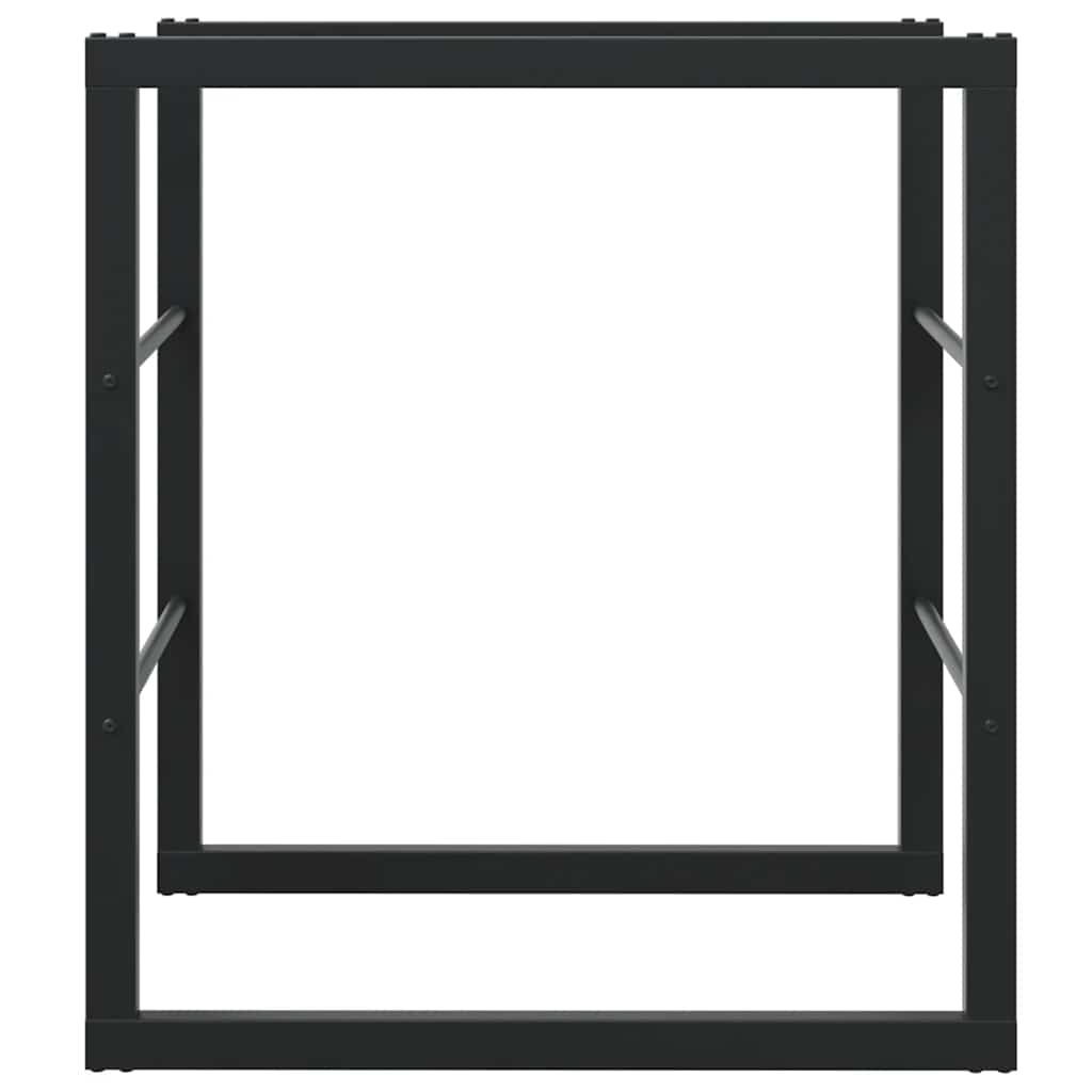 brændestativ 55x30x61 cm stål sort
