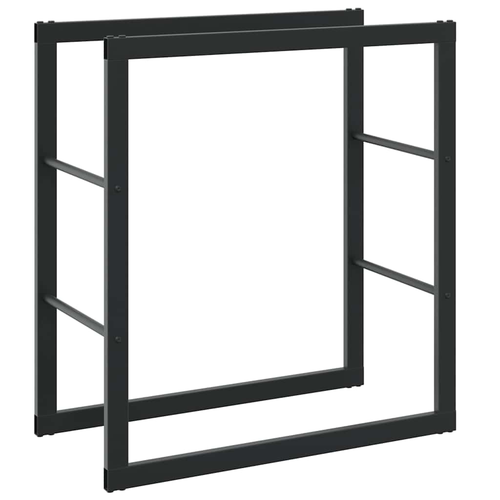 brændestativ 55x30x61 cm stål sort