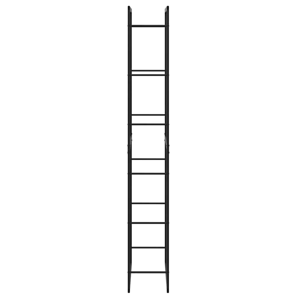 brændestativ 50x30x209 cm stål sort