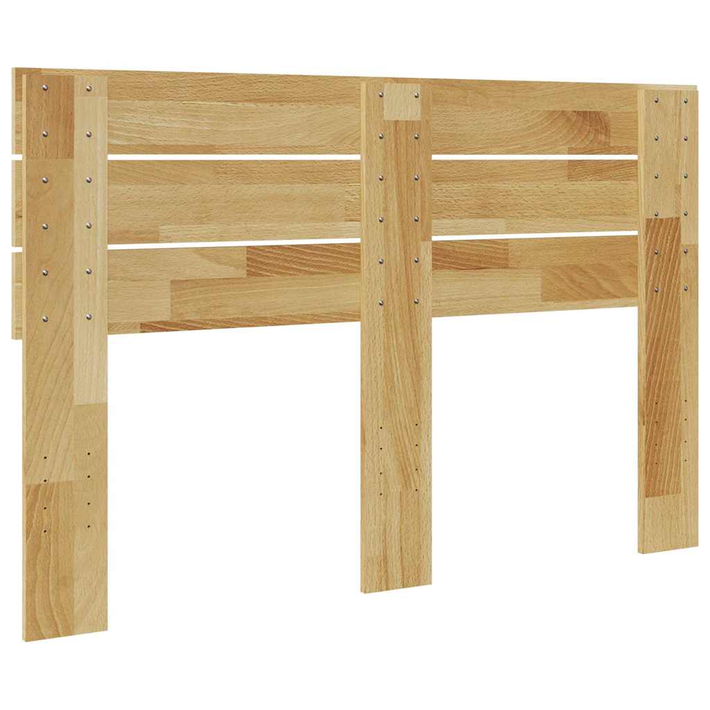 sengegavl 120 cm massivt træ eg