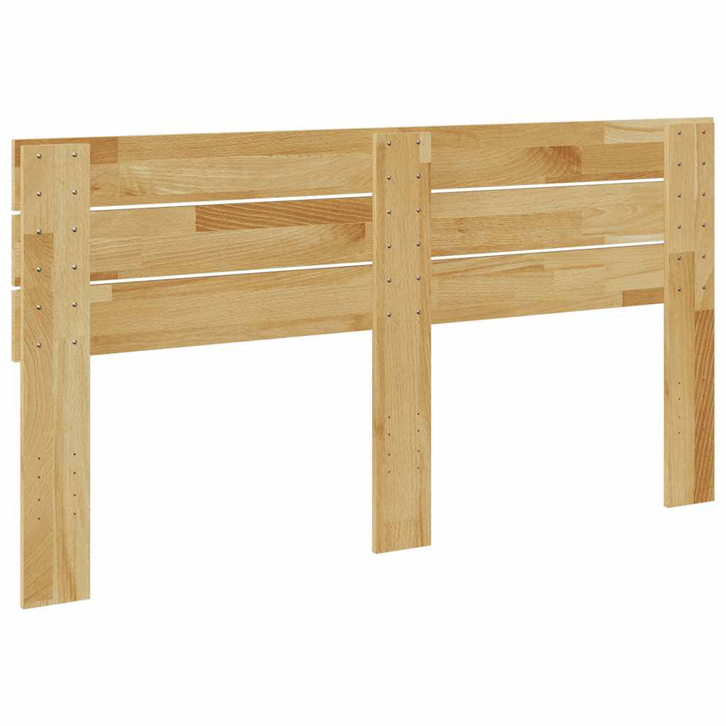 sengegavl 135 cm massivt træ egetræ