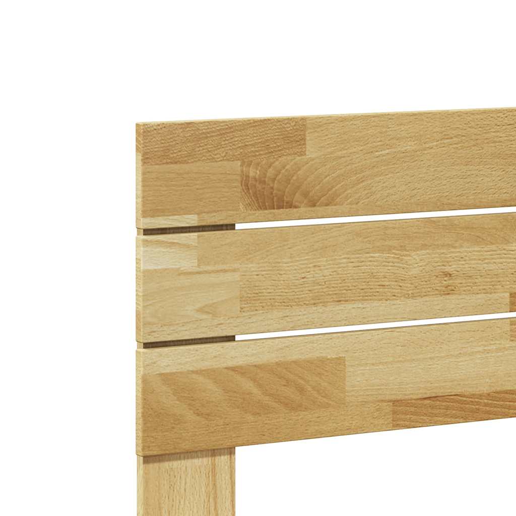 sengegavl 135 cm massivt træ egetræ
