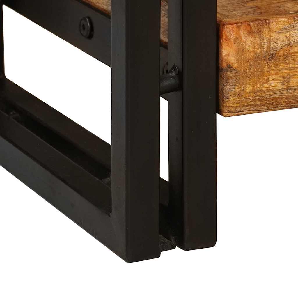 Konsolborde 2 stk. Brun 161 x 33 x 75 cm Massivt mangotræ