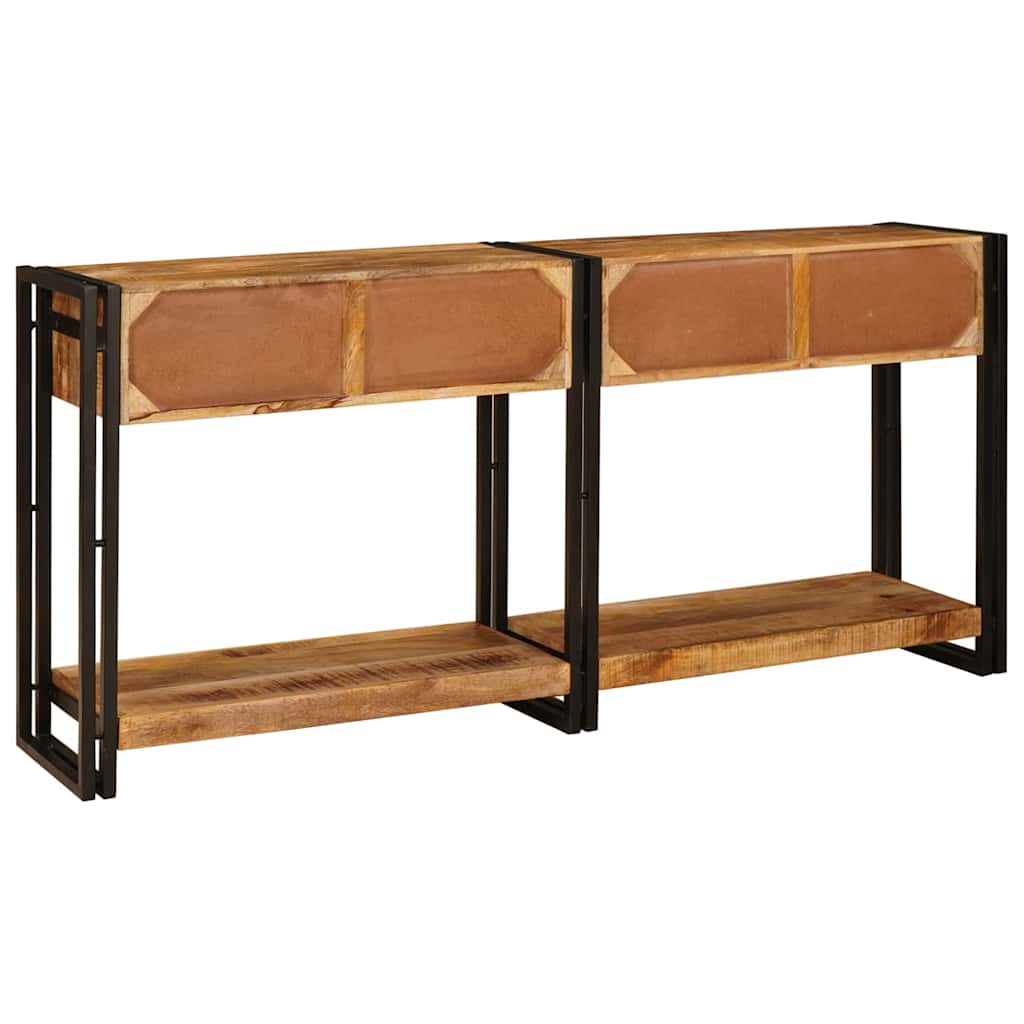 Konsolborde 2 stk. Brun 161 x 33 x 75 cm Massivt mangotræ