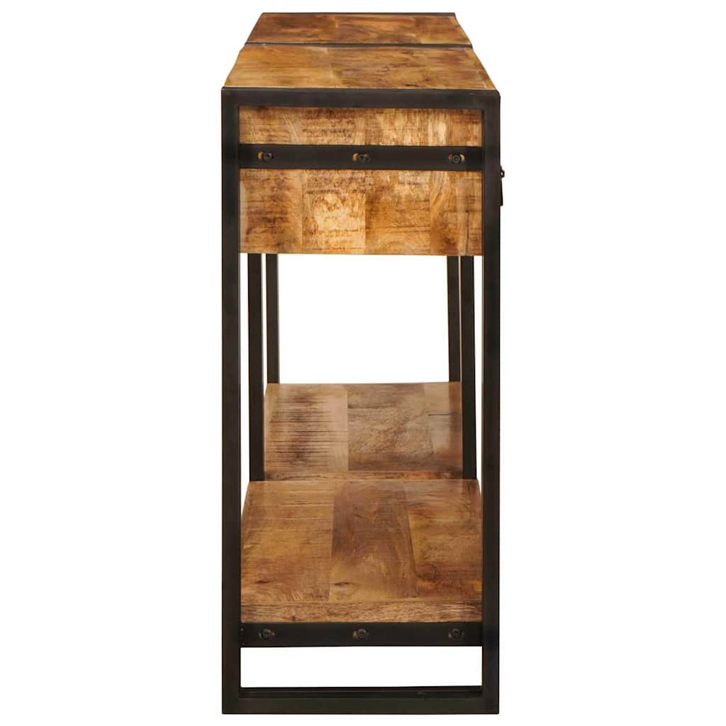 Konsolborde 2 stk. Brun 161 x 33 x 75 cm Massivt mangotræ