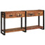 Konsolborde 2 stk. Flerfarvet 161 x 33 x 75 cm