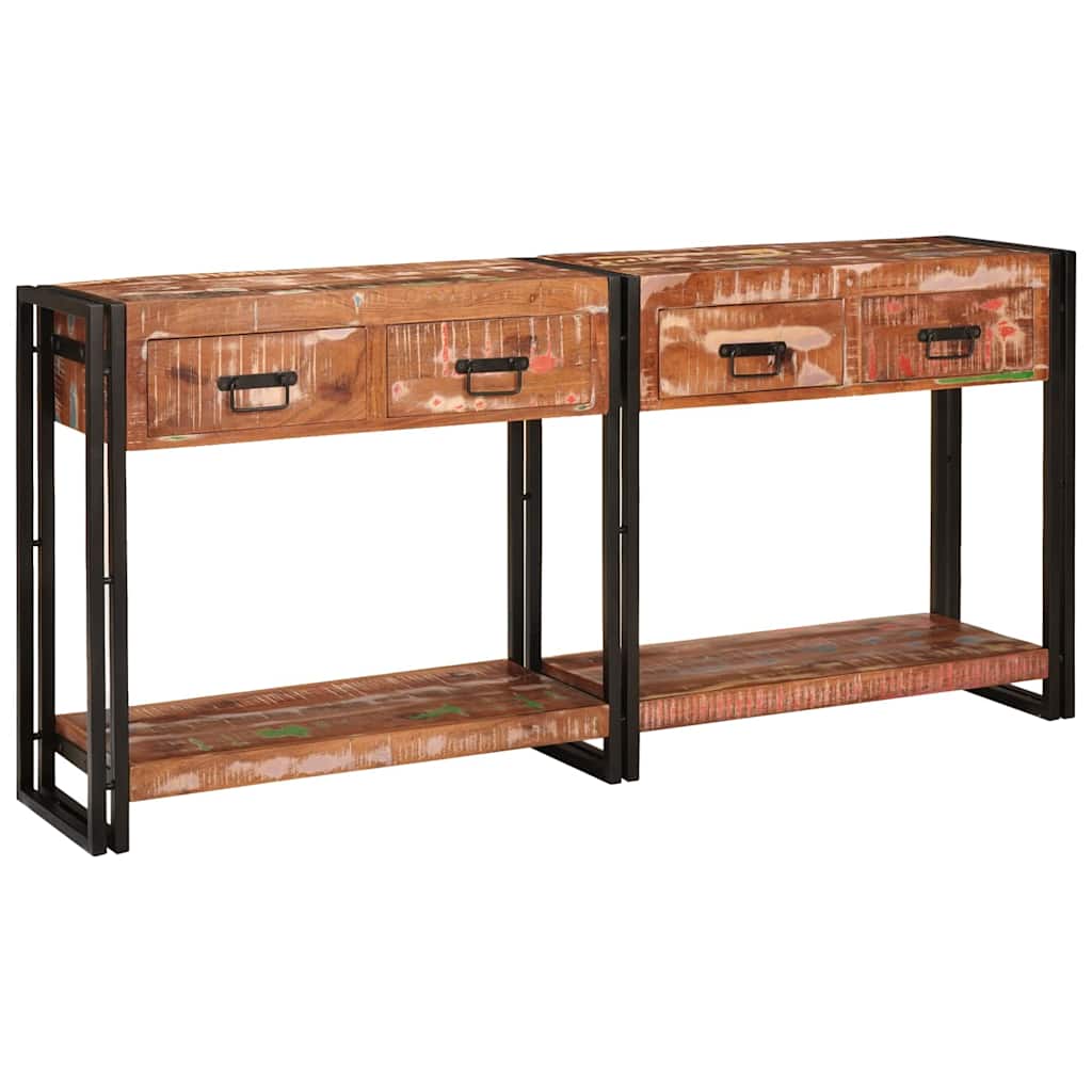 Konsolborde 2 stk. Flerfarvet 161 x 33 x 75 cm
