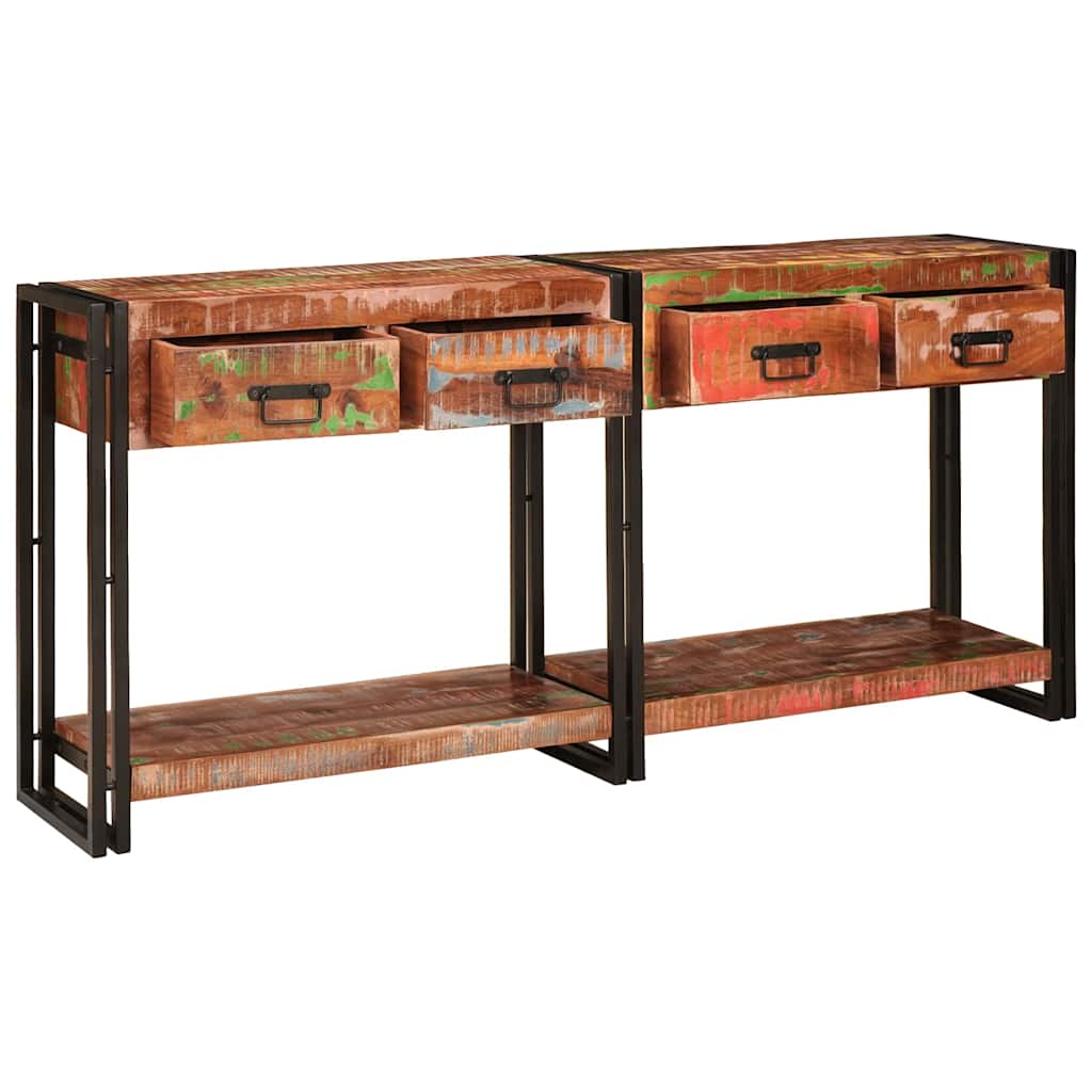 Konsolborde 2 stk. Flerfarvet 161 x 33 x 75 cm