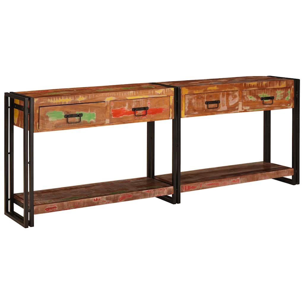 Konsolborde 2 stk. Flerfarvet 200 x 33 x 75 cm