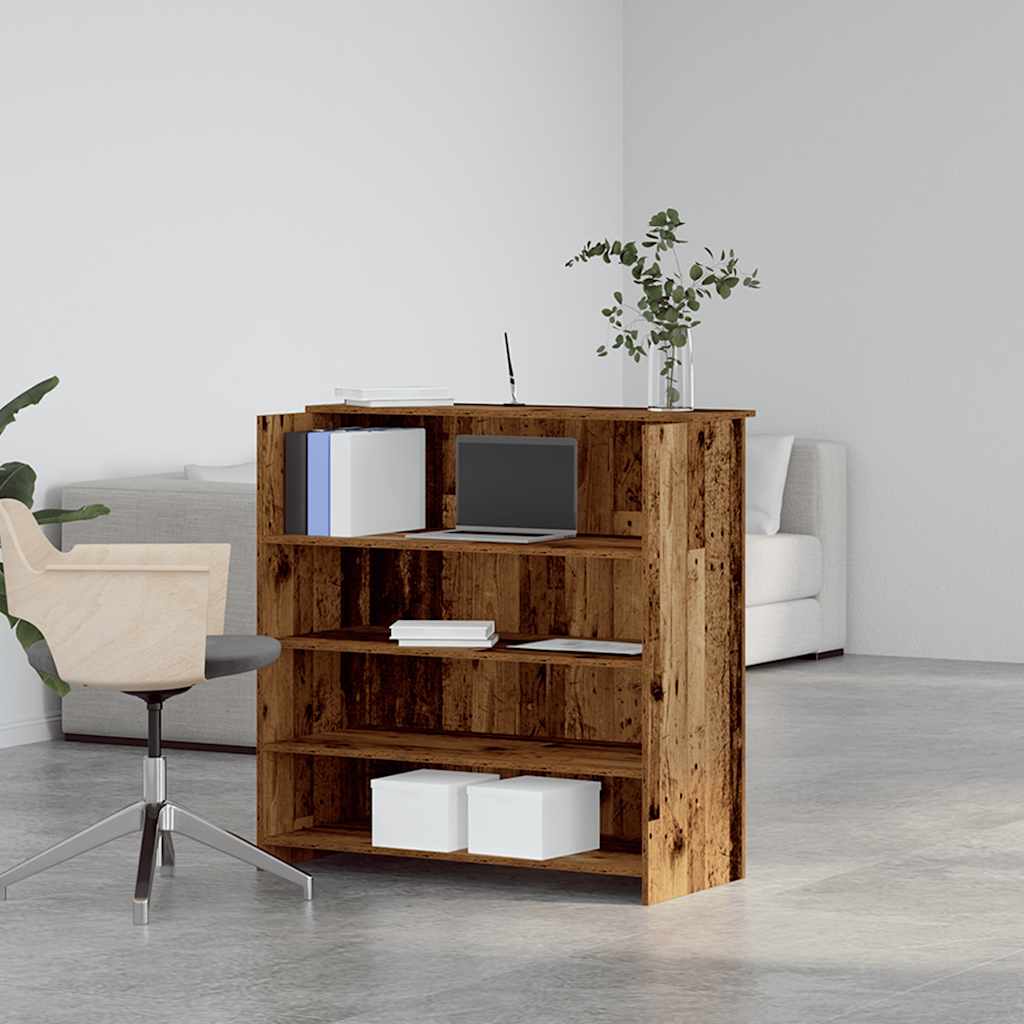 receptionsskranke antikt træ 100x50x103,5 cm konstrueret træ