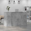 receptionsskranke 180x50x103,5 cm konstrueret træ beton grå
