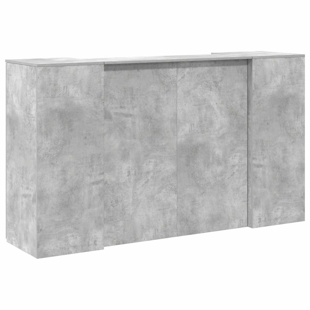 receptionsskranke 180x50x103,5 cm konstrueret træ beton grå