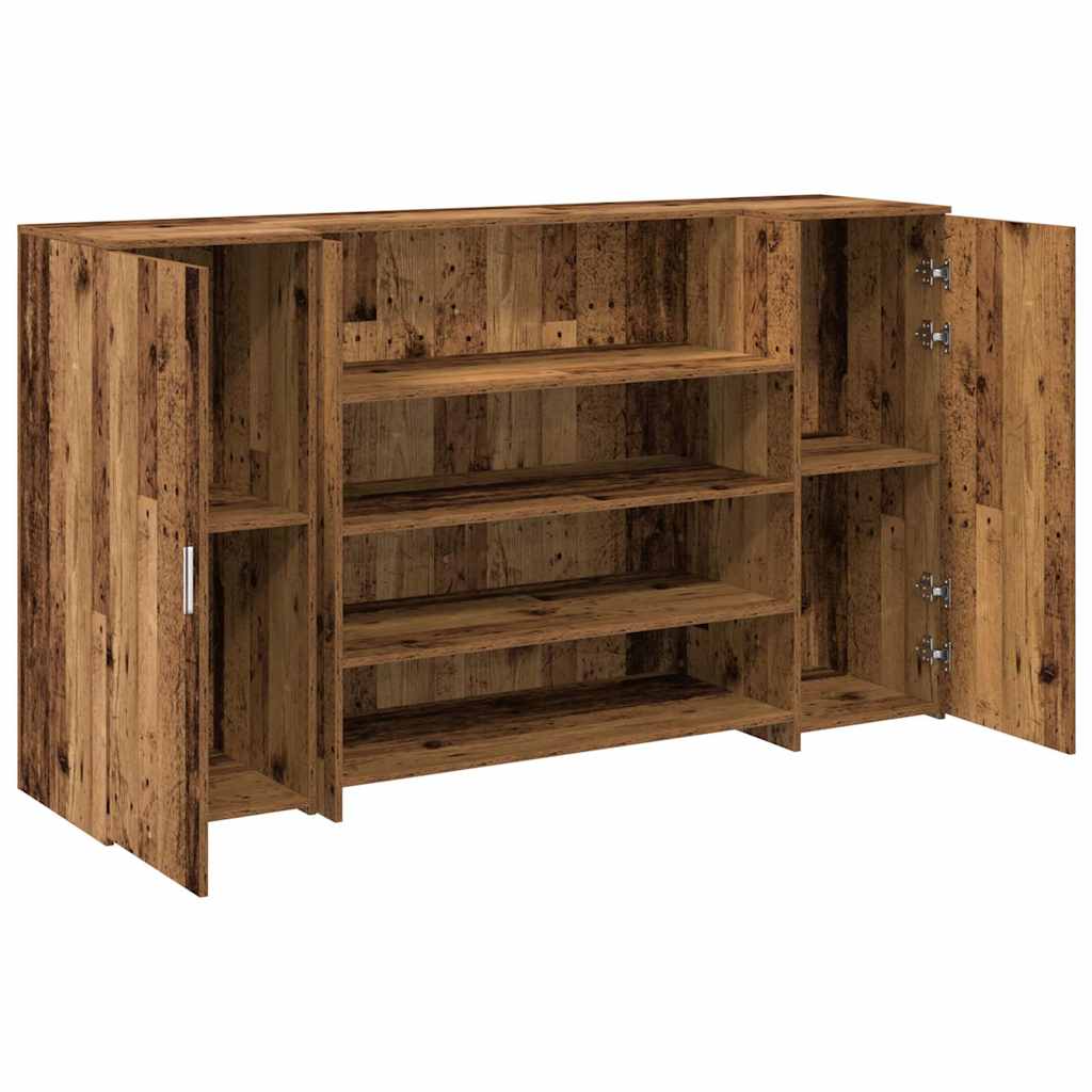 receptionsskranke 180x50x103,5 cm konstrueret træ antikt træ