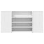 receptionsdisk hvid 200x50x103,5 cm konstrueret træ