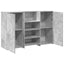 receptionsskranke 155x50x103,5 cm konstrueret træ beton grå